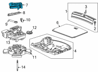 OEM Chevrolet Trailblazer Jack Diagram - 42743996