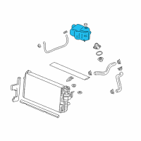 OEM 2001 Pontiac Bonneville Reservoir Asm-Coolant Recovery Diagram - 25725820