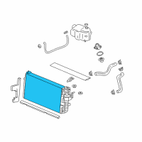 OEM Pontiac Bonneville Radiator Diagram - 89018545