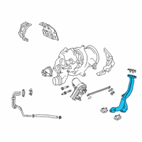 OEM 2020 Cadillac XT5 Oil Feed Tube Diagram - 55511054