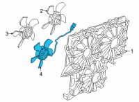 OEM 2021 Chevrolet Silverado 1500 Fan Motor Diagram - 84848732