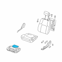 OEM 2012 Nissan Pathfinder Heater Unit-Front Seat Cushion Diagram - 87385-ZP00A
