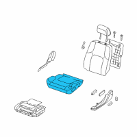 OEM 2011 Nissan Pathfinder Cushion Assy-Front Seat Diagram - 87350-ZS61C