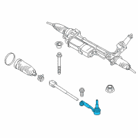 OEM BMW Steering Gear-Outer Tie Rod Diagram - 32-10-6-858-738