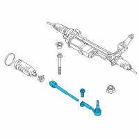 OEM BMW X5 Right Tie Rod Diagram - 32-10-6-858-737