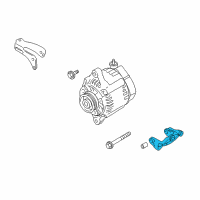 OEM Chevrolet Tracker Bracket, Generator (On Esn) Diagram - 91175916