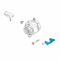 OEM 2000 Chevrolet Tracker Bracket, Generator (On Esn) Diagram - 91175916