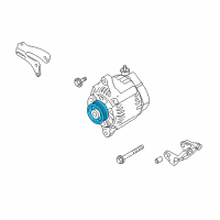 OEM Chevrolet Tracker Pulley, Generator (On Esn) Diagram - 96069103