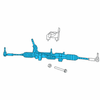 OEM 2008 Jeep Compass Rack And Pinion Gear Diagram - 5154519AC