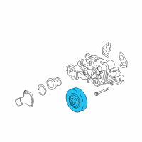 OEM 2012 Chevrolet Corvette Pulley Diagram - 12602081