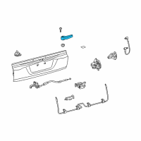 OEM Toyota Land Cruiser Handle Diagram - 69291-60030