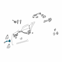 OEM 2008 Lexus IS F Check Assy, Front Door Diagram - 68610-53031