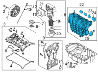 OEM Hyundai Sonata Manifold Assembly-Intake Diagram - 28310-2J600