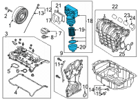 OEM Hyundai Sonata Filter Assembly-Engine Oil Diagram - 26300-2JTA2