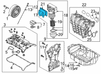 OEM Hyundai Sonata Cooler Assembly-Oil Diagram - 26400-2J001