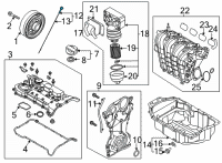 OEM 2021 Hyundai Sonata Rod Assembly-Oil Level Gauge Diagram - 26611-2J000