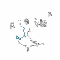 OEM 2008 Toyota 4Runner Upper Return Hose Diagram - 44417-35011