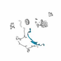 OEM 2005 Lexus GX470 Power Steering Pressure Feed Tube, No.1 Diagram - 44413-35010