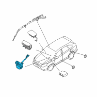 OEM 2012 Hyundai Veracruz Clock Spring Contact Assembly Diagram - 93490-3J400