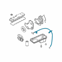 OEM Dodge Ram 3500 Tube-Engine Oil Indicator Diagram - 5086844AA