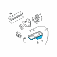 OEM 2008 Dodge Ram 2500 Pan-Engine Oil Diagram - 68043300AA