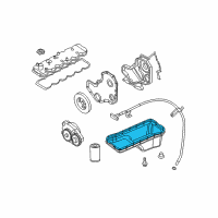 OEM 2005 Dodge Ram 2500 Gasket-Oil Pan Diagram - 5086854AA