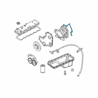 OEM Dodge Ram 3500 Gasket-Timing Case Cover Diagram - 68282010AA