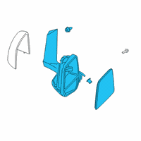 OEM 2017 Ford Transit Connect Mirror Assembly Diagram - DT1Z-17683-U