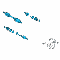 OEM 2022 Jeep Renegade Axle Half Shaft Diagram - 68440046AA
