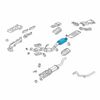 OEM 2008 Ford Explorer Sport Trac Converter & Pipe Diagram - 7L2Z-5F250-C