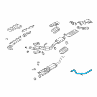 OEM Ford Explorer Tailpipe Diagram - 7L2Z-5202-B