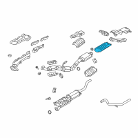 OEM 2002 Ford Explorer Exhaust Heat Shield Diagram - 1L2Z-9H475-AA