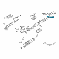 OEM Ford Explorer Exhaust Heat Shield Diagram - 2L2Z-5H207-AA