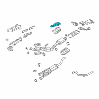 OEM Ford Explorer Heat Shield Diagram - 2C5Z-9Y427-AA