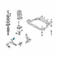 OEM Kia Rio Bushing-Lower Arm Diagram - 545511E000