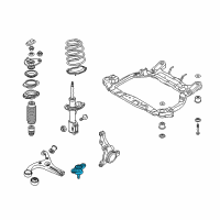 OEM Kia Rio Ball Joint Assembly Diagram - 517601G001