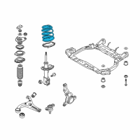 OEM Hyundai Accent Spring-Front Diagram - 54630-1G210--DS