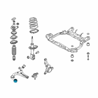 OEM 2009 Hyundai Accent Bush-Front Lower Arm(G) Diagram - 54584-1G000