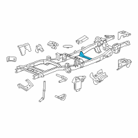 OEM Dodge Ram 2500 CROSSMEMBER-Transmission Diagram - 68087167AB