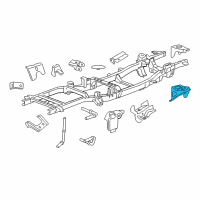 OEM Ram 3500 Bracket-Cab Diagram - 52121466AB