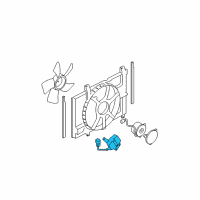 OEM 2011 Nissan Versa Resistance-Motor Fan Diagram - 21493-EW80A