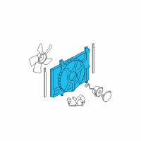 OEM 2009 Nissan Versa Motor Assy-Fan & Shroud Diagram - 21480-EL30A