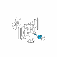 OEM Nissan Versa Motor Assy-Fan Diagram - 21487-ED00A