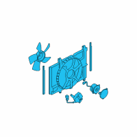 OEM Nissan Versa Motor & Fan Assy-With Shroud Diagram - 21481-EL00A