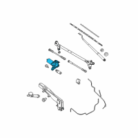 OEM 2012 Nissan Frontier Motor Assy-Windshield Wiper Diagram - 28815-ZL90B