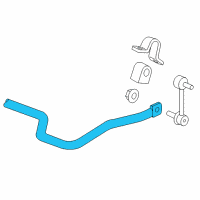 OEM 2009 Hummer H3 Stabilizer Bar Diagram - 94701489