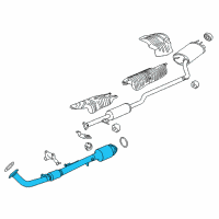 OEM 2015 Honda Accord Converter Complete Diagram - 18150-5K1-A00