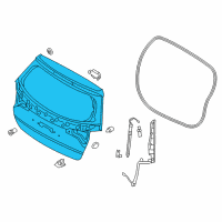 OEM Kia Sorento Panel Assembly-Tail Gate Diagram - 737001U500