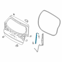 OEM 2014 Kia Sorento Lifter Assembly-Tail Gate Diagram - 817711U500