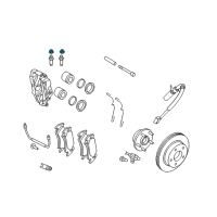 OEM 2006 Dodge Ram 1500 Cap-BLEEDER Diagram - 4238717